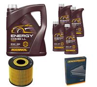 DENCKERMANN Controllo Set MANNOL Combi LL 5W-30 9L Per BMW 5er Touring 530d