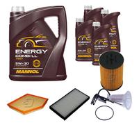 DENCKERMANN Controllo Set MANNOL Combi LL 5W-30 9L Per BMW 6er Cabriolet 645