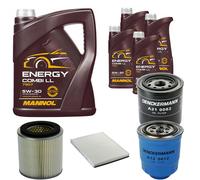 DENCKERMANN Controllo Set MANNOL Combi LL 5W-30 9L Per Ford Maverick 2.7 TD