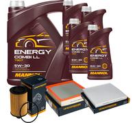 DENCKERMANN Controllo Set MANNOL Combi LL 5W-30 9L Per Jeep Grand Cherokee