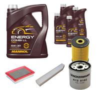 DENCKERMANN Controllo Set MANNOL Combi LL 5W-30 9L Per Jeep Grand Cherokee