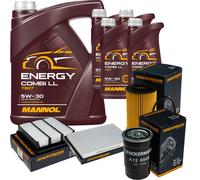 DENCKERMANN Controllo Set MANNOL Combi LL 5W-30 9L Per KIA Cee'D SW 2.0 CRDi