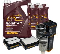 DENCKERMANN Controllo Set MANNOL Combi LL 5W-30 9L Per KIA Sorento I 2.5