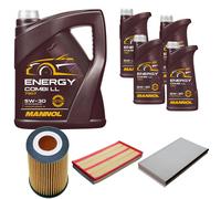 DENCKERMANN Controllo Set MANNOL Combi LL 5W-30 9L Per Mercedes 113 CDI 116