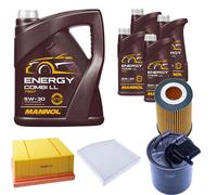 DENCKERMANN Controllo Set MANNOL Combi LL 5W-30 9L Per Mercedes B-Klasse