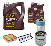 DENCKERMANN Controllo Set MANNOL Combi LL 5W-30 9L Per Mercedes E-Klasse