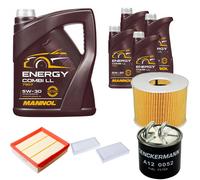 DENCKERMANN Controllo Set MANNOL Combi LL 5W-30 9L Per Mercedes M-Klasse