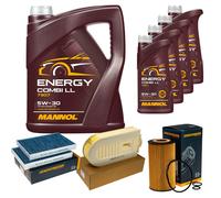 DENCKERMANN Controllo Set MANNOL Combi LL 5W-30 9L Per Mercedes S-Klasse