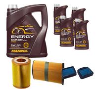 DENCKERMANN Controllo Set MANNOL Combi LL 5W-30 9L Per Mercedes S-Klasse
