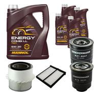 DENCKERMANN Controllo Set MANNOL Combi LL 5W-30 9L Per Mitsubishi L 200 2.5