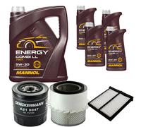 DENCKERMANN Controllo Set MANNOL Combi LL 5W-30 9L Per Mitsubishi L 200 2.5