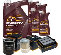 DENCKERMANN Controllo Set MANNOL Combi LL 5W-30 9L Per Mitsubishi Pajero