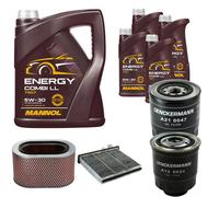 DENCKERMANN Controllo Set MANNOL Combi LL 5W-30 9L Per Mitsubishi Pajero II