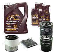 DENCKERMANN Controllo Set MANNOL Combi LL 5W-30 9L Per Mitsubishi Pajero III
