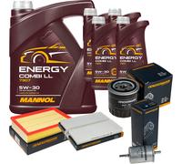 DENCKERMANN Controllo Set MANNOL Combi LL 5W-30 9L Per Nissan NP300 Navara