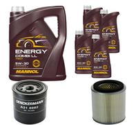 DENCKERMANN Controllo Set MANNOL Combi LL 5W-30 9L Per Nissan Terrano I 2.7