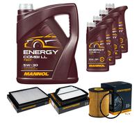 DENCKERMANN Controllo Set MANNOL Combi LL 5W-30 9L Per Opel Antara 2.0 CDTi