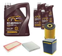 DENCKERMANN Controllo Set MANNOL Combi LL 5W-30 9L Per Porsche Cayenne 3.6