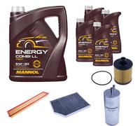 Denckermann Controllo Set mannol Combi Ll 5W-30 9L per Porsche Panamera 4.0