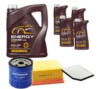 DENCKERMANN Controllo Set MANNOL Combi LL 5W-30 9L Per Renault Laguna I 3.0