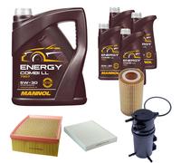 DENCKERMANN Controllo Set MANNOL Combi LL 5W-30 9L Per VW Amarok 3.0 TDI