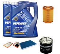 Denckermann Controllo Set Mannol Defender 10W-40 10L Per Mercedes C-Klasse