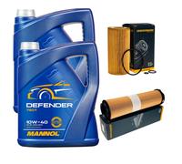 Denckermann Controllo Set Mannol Defender 10W-40 10L Per Mercedes E-Klasse
