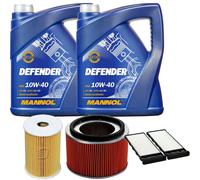 Denckermann Controllo Set mannol Defender 10W-40 10L per Nissan Patrol Gr V