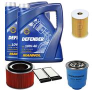 Denckermann Controllo Set Mannol Defender 10W-40 10L Per Nissan Patrol GR V