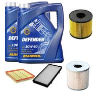 Denckermann Controllo Set Mannol Defender 10W-40 10L Per Opel Vivaro Kasten