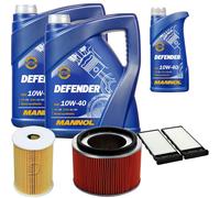 Denckermann Controllo Set Mannol Defender 10W-40 11L Per Nissan Patrol GR V