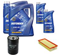 DENCKERMANN Controllo Set MANNOL Defender 10W-40 12L Per Audi 80 1.8 S 2.0 E