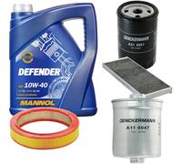 Denckermann Controllo Set Mannol Defender 10W-40 5L Per Audi 80 2.0