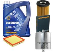 DENCKERMANN Controllo set MANNOL Defender 10W-40 5L per BMW 3er Compact 316i