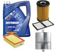 Denckermann Controllo Set Mannol Defender 10W-40 5L Per BMW 3er Compact 316i
