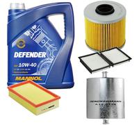 Denckermann Controllo Set Mannol Defender 10W-40 5L Per BMW 3er Compact 316i