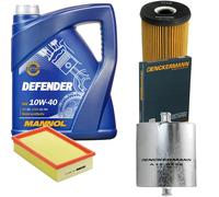 DENCKERMANN Controllo set MANNOL Defender 10W-40 5L per BMW Serie 3 Compact 316i