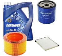 DENCKERMANN Controllo Set MANNOL Defender 10W-40 5L Per Citroën Xsara 1.9 SD
