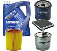 DENCKERMANN Controllo Set MANNOL Defender 10W-40 5L Per Fiat Punto 1.9 DS 60