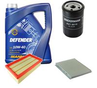 DENCKERMANN Controllo Set MANNOL Defender 10W-40 5L Per Fiat Stilo 1.6 16V