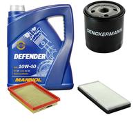 DENCKERMANN Controllo Set MANNOL Defender 10W-40 5L Per Mazda 121 III 1.25