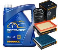 DENCKERMANN Controllo Set MANNOL Defender 10W-40 5L Per Mazda 2 1.4 1.25