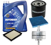 DENCKERMANN Controllo Set MANNOL Defender 10W-40 5L Per Mazda 2 1.4 1.25