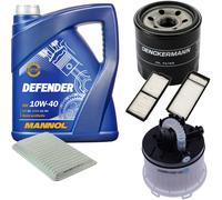 DENCKERMANN Controllo Set MANNOL Defender 10W-40 5L Per Mazda 3 1.6 1.4