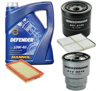 Denckermann Controllo Set Mannol Defender 10W-40 5L Per Mazda Premacy 2.0 TD