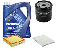 DENCKERMANN Controllo Set MANNOL Defender 10W-40 5L Per Opel Omega B 2.2 16V