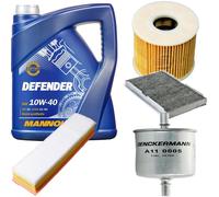 Denckermann Controllo Set mannol Defender 10W-40 5L per Peugeot 307 1.4 16V