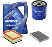 DENCKERMANN Controllo Set MANNOL Defender 10W-40 5L Per Peugeot 307 CC 2.0