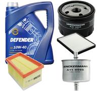 DENCKERMANN Controllo Set MANNOL Defender 10W-40 5L Per Renault Megane I 1.6