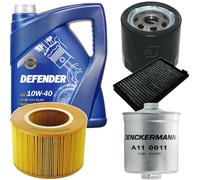DENCKERMANN Controllo Set MANNOL Defender 10W-40 5L Per Saab 9-5 Kombi 2.0 T